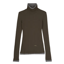 Thin turtleneck sweater - Khaki