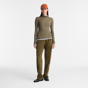 Thin turtleneck sweater - Khaki