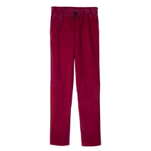 Leather straight pants - Beetroot