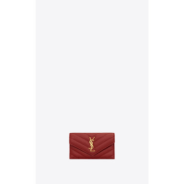 Zip Fragments Card Case + Flap - Opyum Red