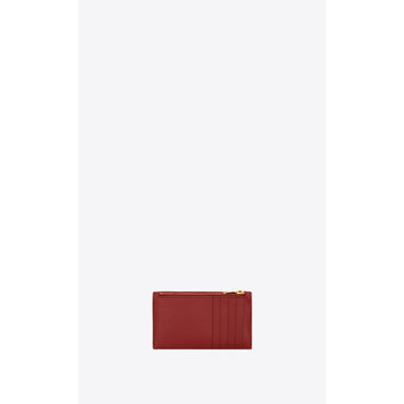 Zip Fragments Card Case + Flap - Opyum Red