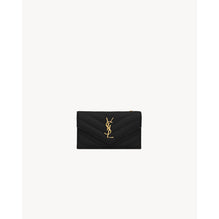 Zip Fragments Card Case + Flap - Nero