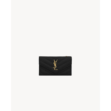 Zip Fragments Card Case + Flap - Nero