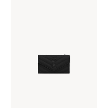 Zip Fragments Card Case + Flap - Nero