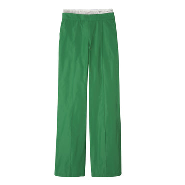 Straight pants with patch - Green