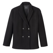 Straight peacoat - Black