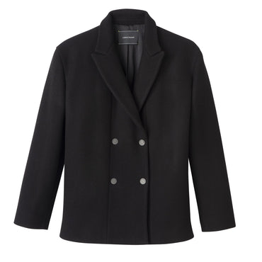 Straight peacoat - Black