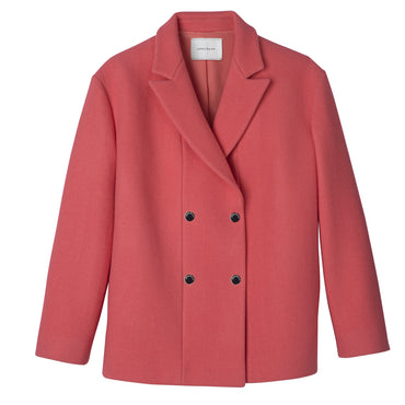 Straight peacoat - Blush