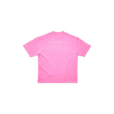 Medium Fit T-Shirt - Fluo Pink/White