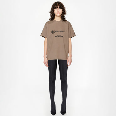 Medium Fit T-Shirt - Taupe/Black