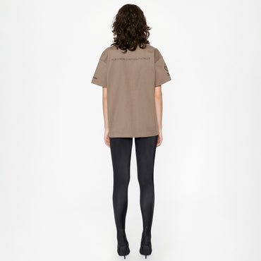 Medium Fit T-Shirt - Taupe/Black