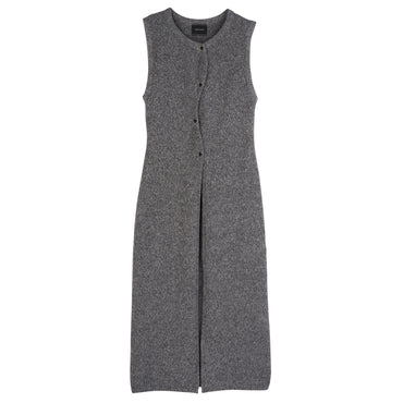 Sleeveless cardigan - Anthracite
