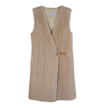 Sleeveless jacket - Ecru
