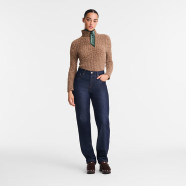 High neck sweater - Chocolate