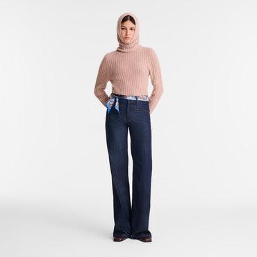 High neck sweater - Pink Tea