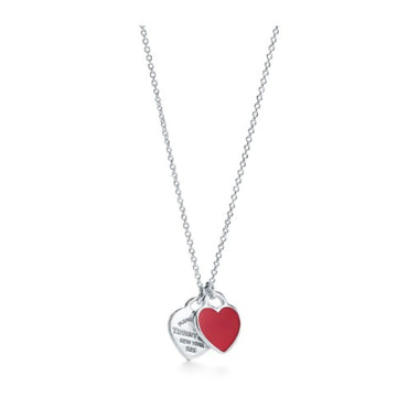 61941835 - SS Rd Rttsm 2Hrt Pendant w Chain