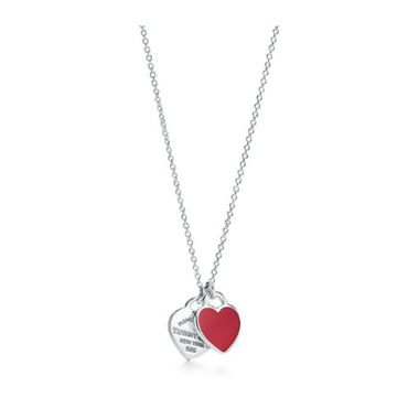 61941835 - SS Rd Rttsm 2Hrt Pendant w Chain