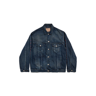 Large Fit Jacket - Dirty Dark Blue