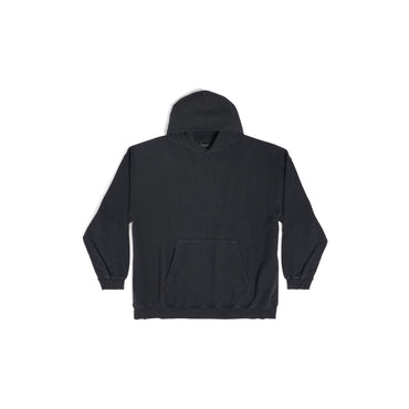 Large Fit Hoodie - Black/Silver