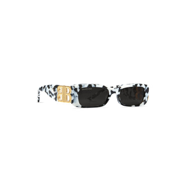 Dynasty Rect 0096S Acetate - White Havana