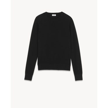 PULL COL ROND MANCHES MARTEAU - NERO/NERO