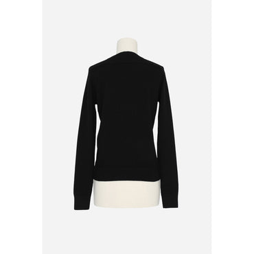 PULL COL ROND MANCHES MARTEAU - NERO/NERO