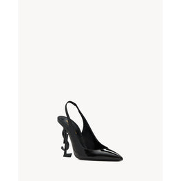 Opyum 110 Pumps In Vernice Chiffon/Nero Lucido - Black