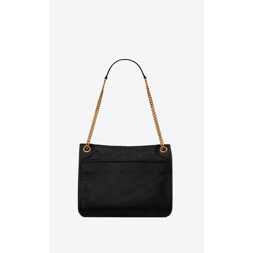 Large Niki Chain Bag - Nero