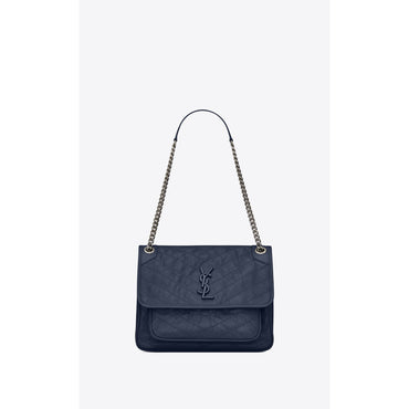 Medium Niki Chain Bag - Deep Marine