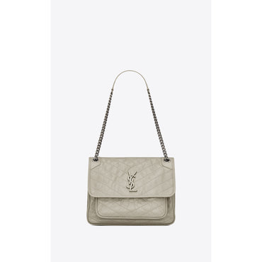 Medium Niki Chain Bag - Crema Soft