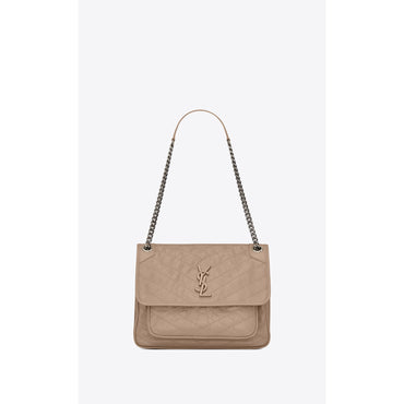 Medium Niki Chain Bag - Gold Sand