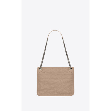 Medium Niki Chain Bag - Gold Sand