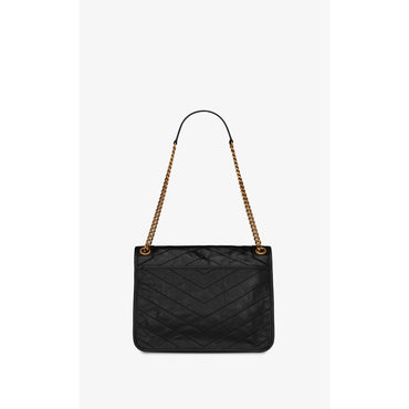 Medium Niki Chain Bag - Nero