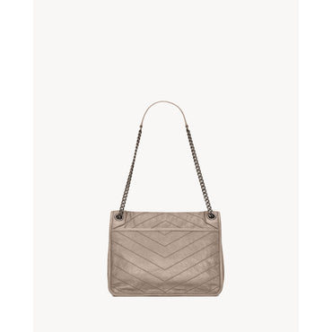 Medium Niki Chain Bag - Greyish Brown