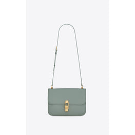 Le Carre Satchel In Box Lux Ip - Vert Opaline