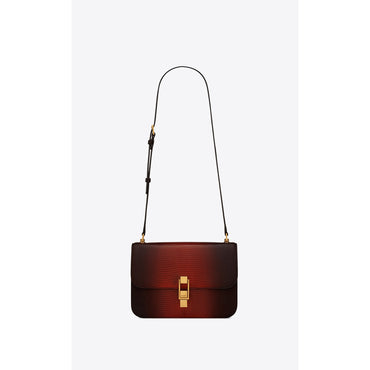 Le Carre Satchel - Dark Brown/Brown Red