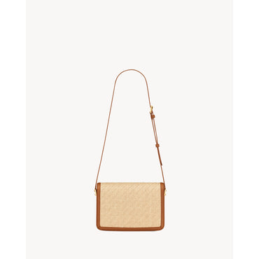 Medium Solferino Satchel - Natural Sand/Brick