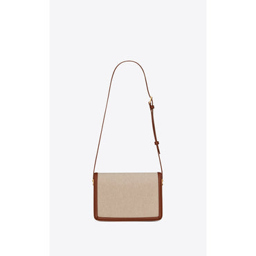 Medium Solferino Satchel - Natural/Beige/Brick