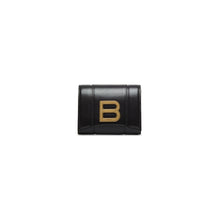 Hourglass Compact Wallet - Black