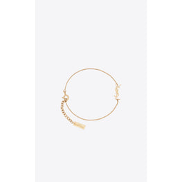 Thin Chain Bracelet In Brass Metal - Gold