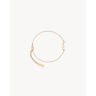 YSL Thin Chain Bracelet - Gold