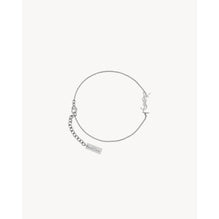 YSL Thin Chain Bracelet - Palladium