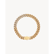 Collier Thick Curb Chain Necklace In Brass Metal - Or Pale/Or Laiton