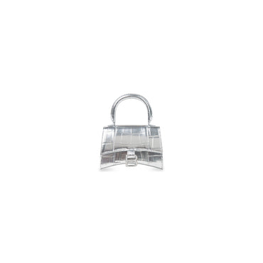 Hourglass Mini Bag W/Strap - Silver