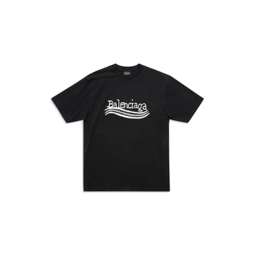 Large Fit T-Shirt - Black/Silver/White