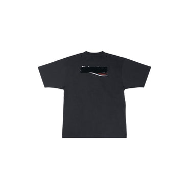 Large Fit T-Shirt - Black/White/Red