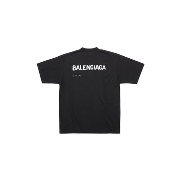 Large Fit T-Shirt - Black/White