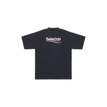 Large Fit T-Shirt - Washed Black/White