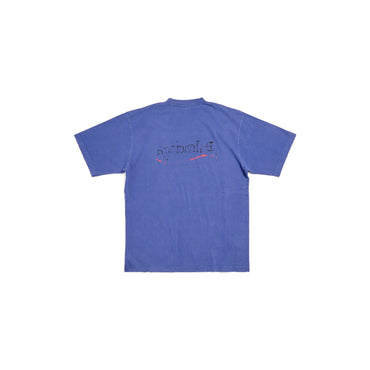 Large Fit T-Shirt - Indigo/Black/Red