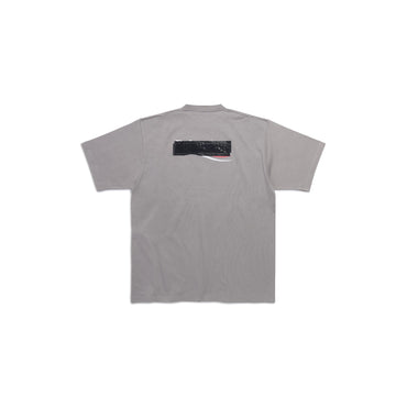 Large Fit T-Shirt - Smoked Grey/Wt/Red